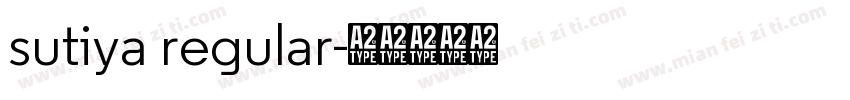 sutiya regular字体转换